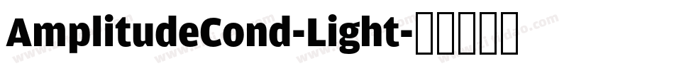 AmplitudeCond-Light字体转换