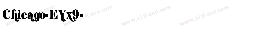 Chicago-EYx9字体转换