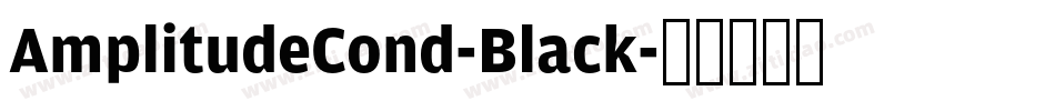 AmplitudeCond-Black字体转换