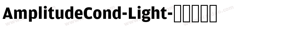 AmplitudeCond-Light字体转换