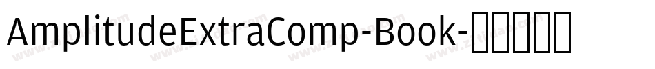 AmplitudeExtraComp-Book字体转换