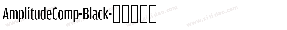 AmplitudeComp-Black字体转换