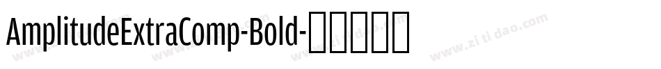 AmplitudeExtraComp-Bold字体转换