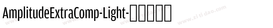 AmplitudeExtraComp-Light字体转换