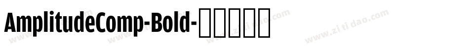 AmplitudeComp-Bold字体转换