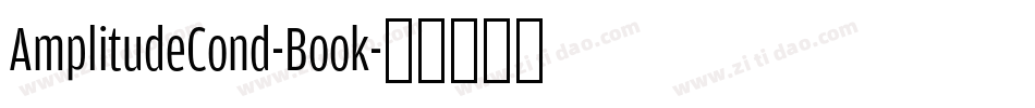 AmplitudeCond-Book字体转换