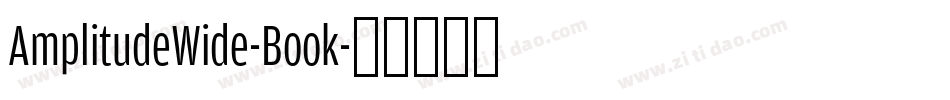 AmplitudeWide-Book字体转换