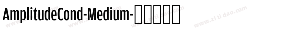 AmplitudeCond-Medium字体转换