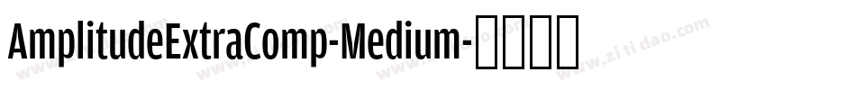 AmplitudeExtraComp-Medium字体转换