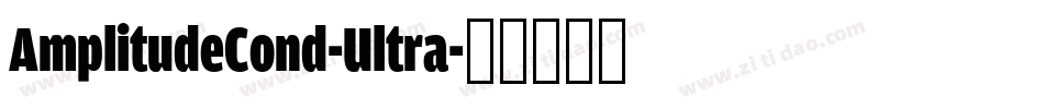 AmplitudeCond-Ultra字体转换