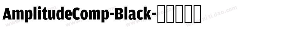 AmplitudeComp-Black字体转换