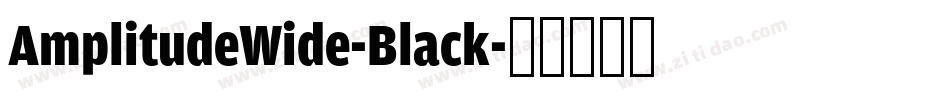 AmplitudeWide-Black字体转换