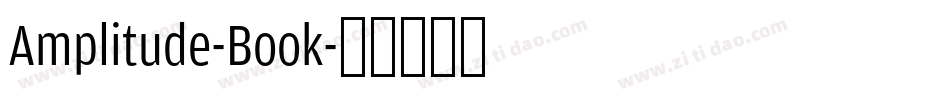 Amplitude-Book字体转换