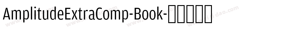 AmplitudeExtraComp-Book字体转换