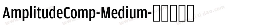 AmplitudeComp-Medium字体转换