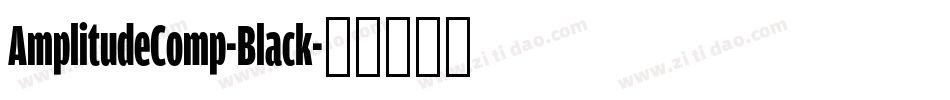 AmplitudeComp-Black字体转换