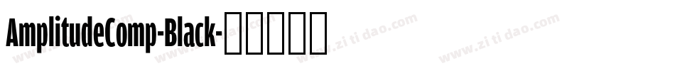 AmplitudeComp-Black字体转换