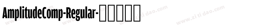 AmplitudeComp-Regular字体转换