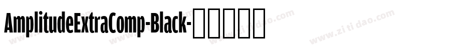 AmplitudeExtraComp-Black字体转换