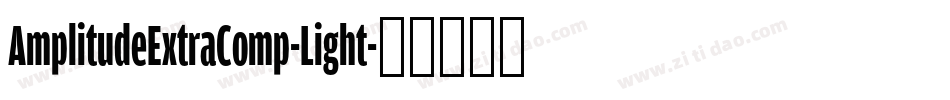AmplitudeExtraComp-Light字体转换
