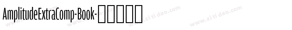 AmplitudeExtraComp-Book字体转换