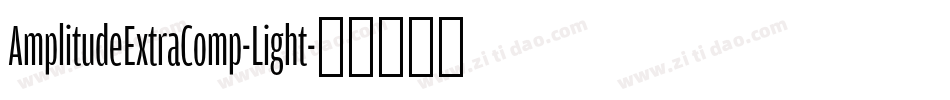 AmplitudeExtraComp-Light字体转换