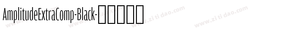 AmplitudeExtraComp-Black字体转换