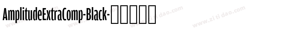 AmplitudeExtraComp-Black字体转换