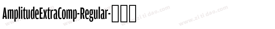 AmplitudeExtraComp-Regular字体转换