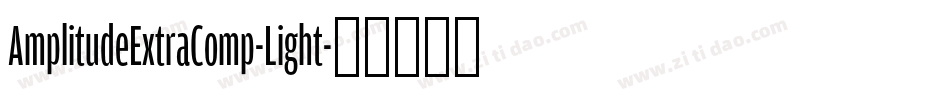 AmplitudeExtraComp-Light字体转换