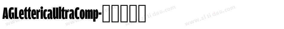 AGLettericaUltraComp字体转换