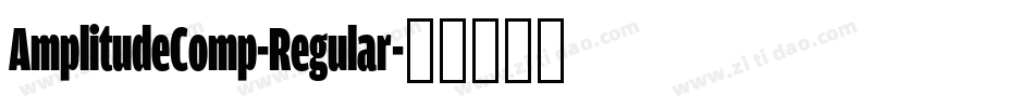 AmplitudeComp-Regular字体转换