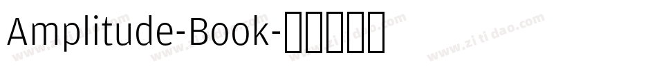 Amplitude-Book字体转换