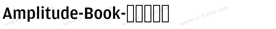 Amplitude-Book字体转换