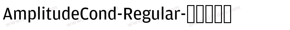 AmplitudeCond-Regular字体转换