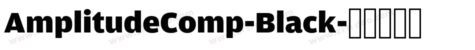 AmplitudeComp-Black字体转换