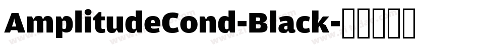 AmplitudeCond-Black字体转换