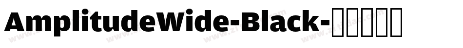 AmplitudeWide-Black字体转换