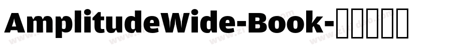 AmplitudeWide-Book字体转换