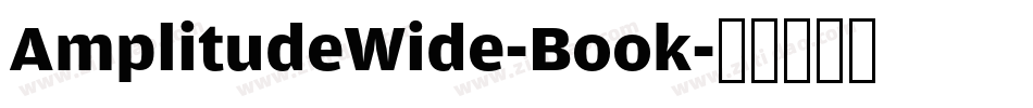 AmplitudeWide-Book字体转换