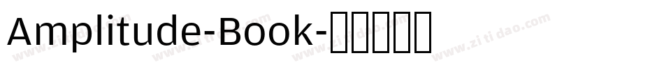 Amplitude-Book字体转换