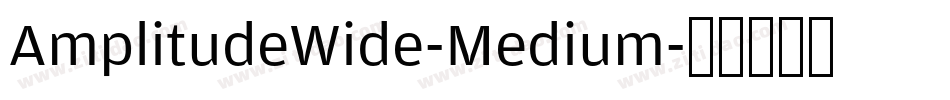 AmplitudeWide-Medium字体转换