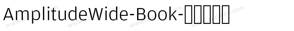 AmplitudeWide-Book字体转换