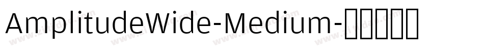 AmplitudeWide-Medium字体转换