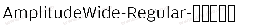 AmplitudeWide-Regular字体转换