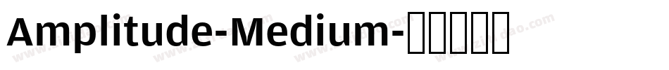 Amplitude-Medium字体转换