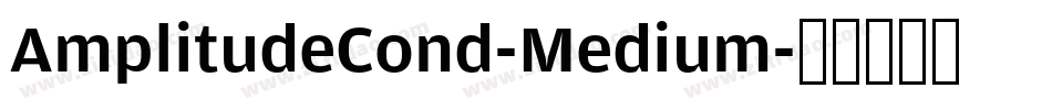 AmplitudeCond-Medium字体转换