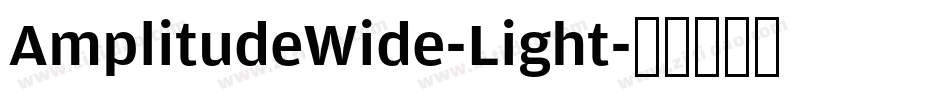 AmplitudeWide-Light字体转换