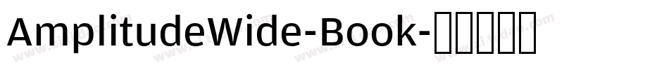 AmplitudeWide-Book字体转换