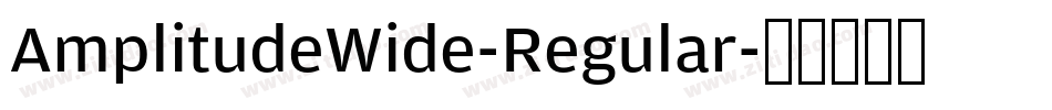 AmplitudeWide-Regular字体转换